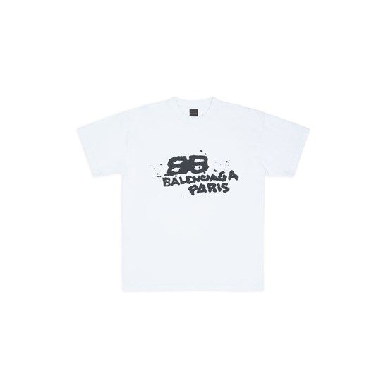 Мужская Одежда футболка BALENCIGA BB ICON Баленсиага белый wpucTbDYhRXdzWIopbwdT2 - фото 4258