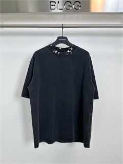 Мужская Одежда футболка BALENCIGA Pireced T-Shirt Баленсиага серый V8hV006jhXZ2eDl4Kh0qr2